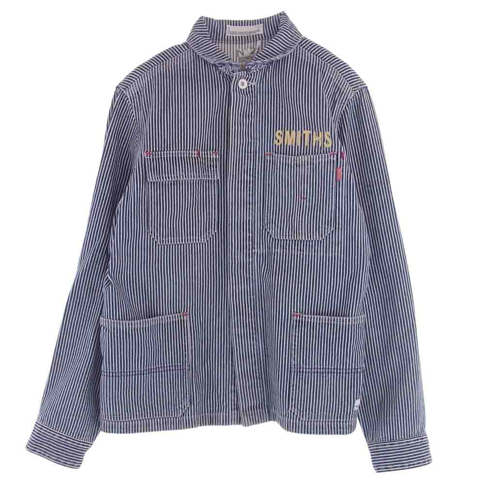 ベドウィン × PARAMOUNT パラマウント ヒッコリー カバーオール ジャケット ライトブルー系【中古】