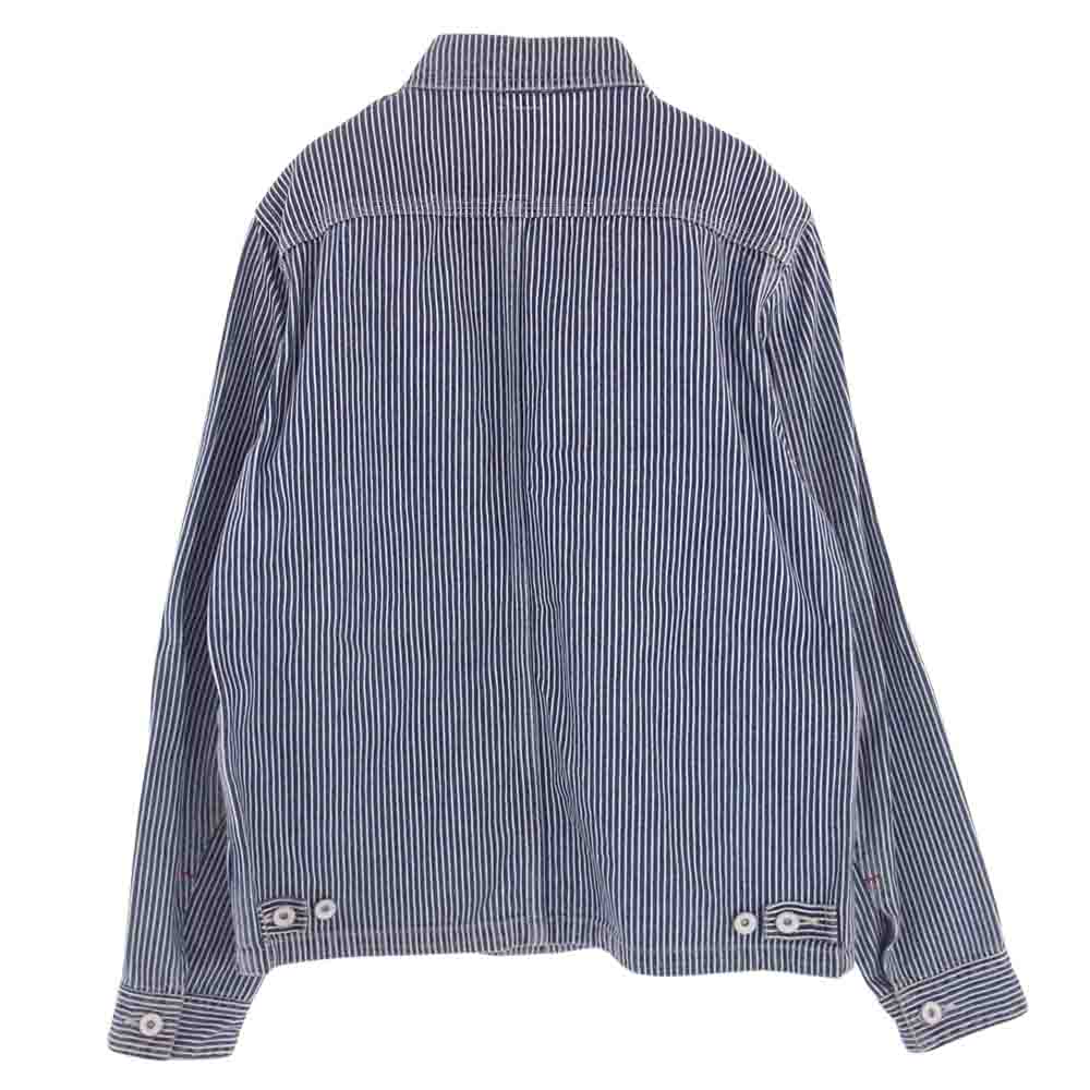 ベドウィン × PARAMOUNT パラマウント ヒッコリー カバーオール ジャケット ライトブルー系【中古】