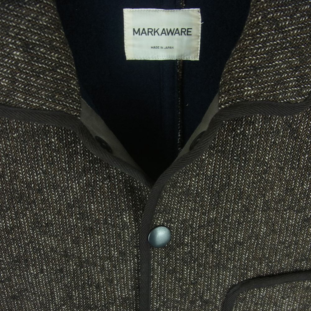 markaware マーカウェア A09C-10JK01C ウール コットン ビーチ クロス ジャケット 日本製 ブラウン系 2【中古】