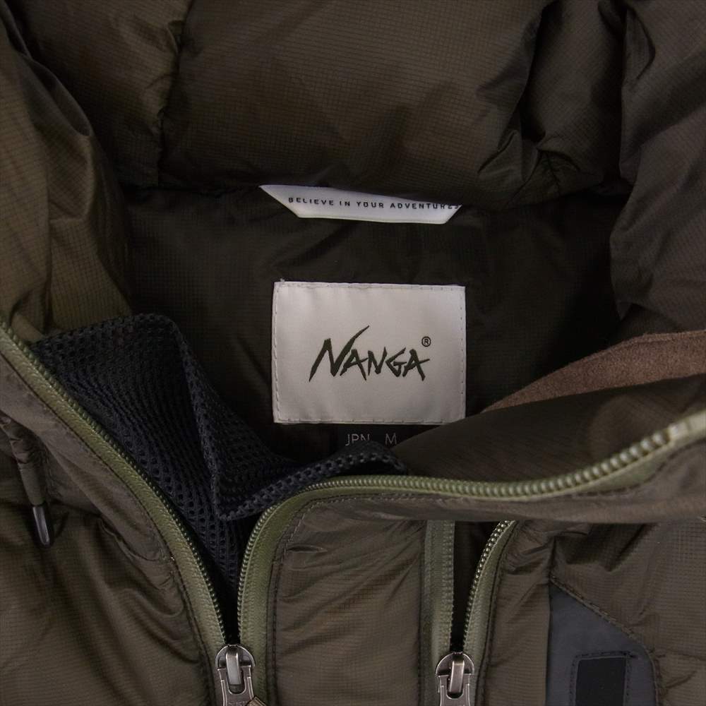 NANGA ナンガ N1AIKHF2 AURORA LIGHT DOWN JACKET オーロラライト ダウンジャケット モスグリーン系 M【美品】【中古】