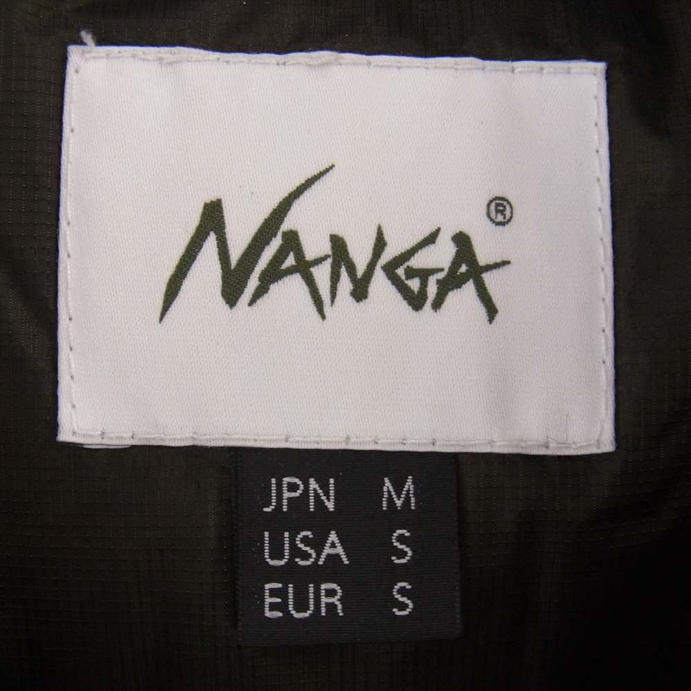 NANGA ナンガ N1AIKHF2 AURORA LIGHT DOWN JACKET オーロラライト ダウンジャケット モスグリーン系 M【美品】【中古】
