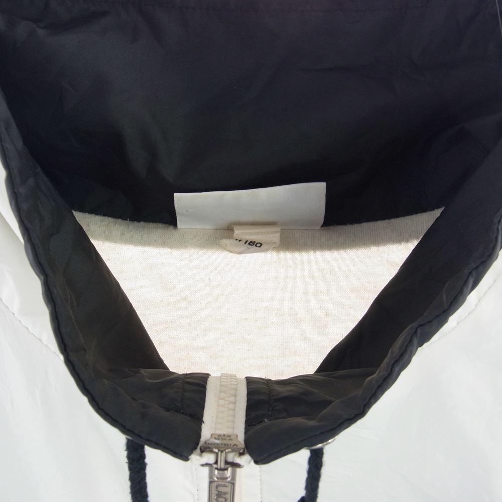 LACOSTE ラコステ CHEMISE シュミーズ ロゴワッペン ワニ刺繍 フルジップハイネック トラックジャケット ブラック系 ホワイト系 180/4【中古】