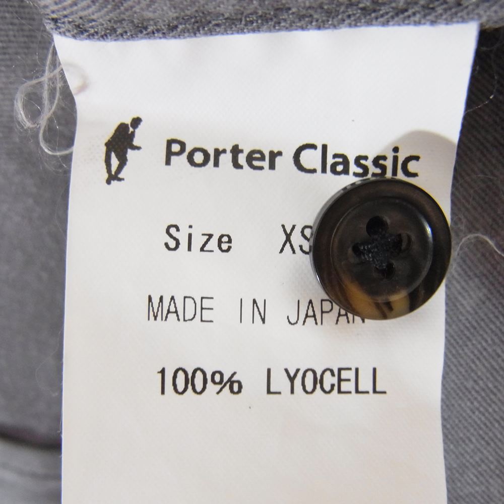 PORTER CLASSIC ポータークラシック 20AW ALOHA SHIRT SERGIO LEONE セルジオレオーネ アロハシャツ グレー系 XS【中古】