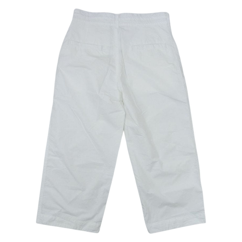 PORTER CLASSIC ポータークラシック 23SS TYPEWRITIER WIDE PANTS CORDURA NYLON YARN コーデュラナイロンヤーン タイプライター ワイドパンツ ホワイト系 S【中古】