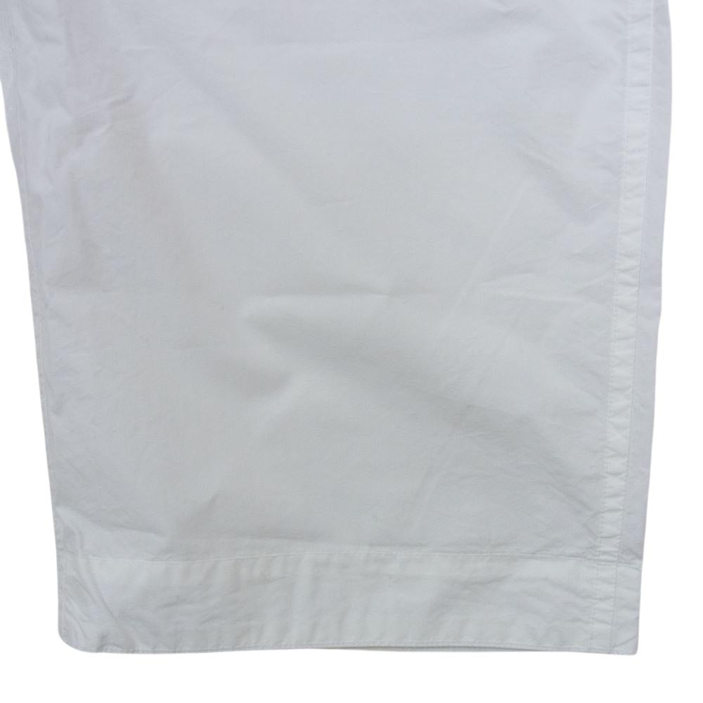 PORTER CLASSIC ポータークラシック 23SS TYPEWRITIER WIDE PANTS CORDURA NYLON YARN コーデュラナイロンヤーン タイプライター ワイドパンツ ホワイト系 S【中古】