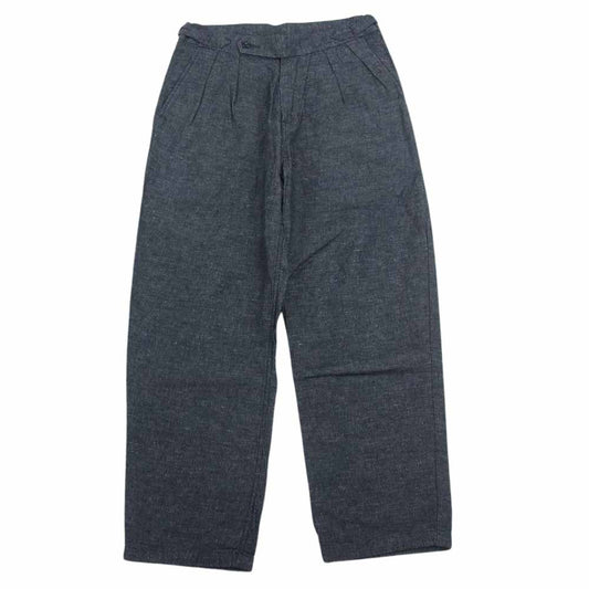 PORTER CLASSIC ポータークラシック 21SS BRESSON LINEN GENTLEMEN’S PANTS ブレッソン リネン ジェントルマンズ パンツ  グレー系 S【中古】