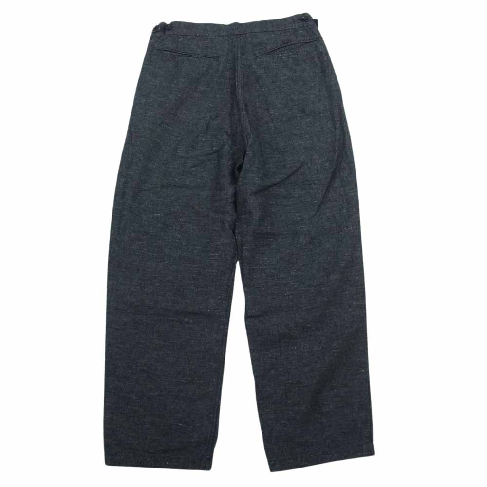 PORTER CLASSIC ポータークラシック 21SS BRESSON LINEN GENTLEMEN’S PANTS ブレッソン リネン ジェントルマンズ パンツ  グレー系 S【中古】
