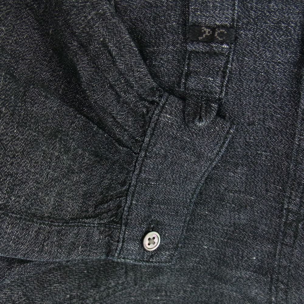 PORTER CLASSIC ポータークラシック 21SS BRESSON LINEN LONG SMOCK SHIRT WATCH CHAIN ITEM ブレッソン リネン ロングスモック プルオーバー 長袖 シャツ グレー系 1【中古】
