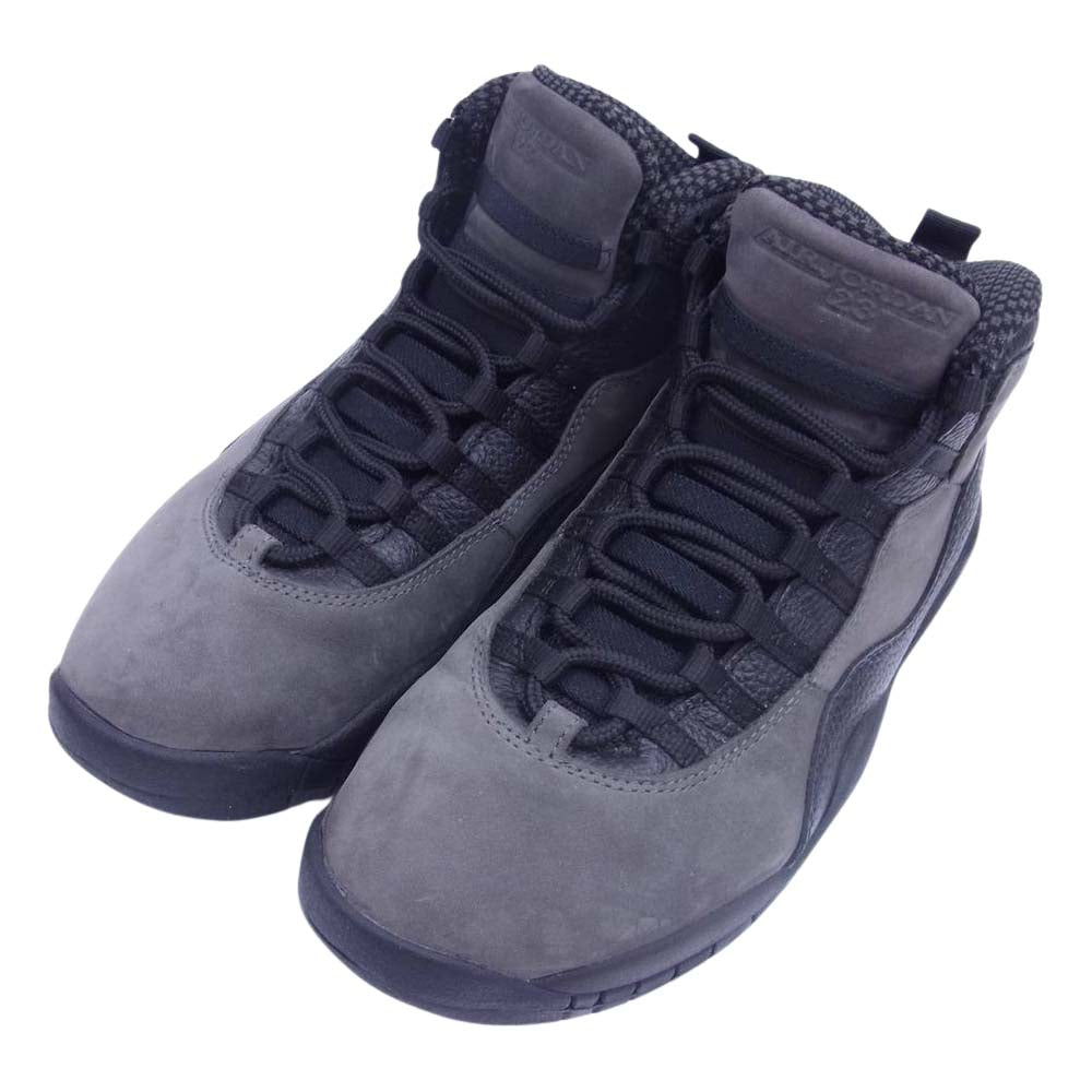 NIKE ナイキ 310805-002 AIR JORDAN 10 DARK SHADOW エアジョーダン ダークシャドウ ハイカット スニーカー ブラック系 グレー系 28cm【中古】