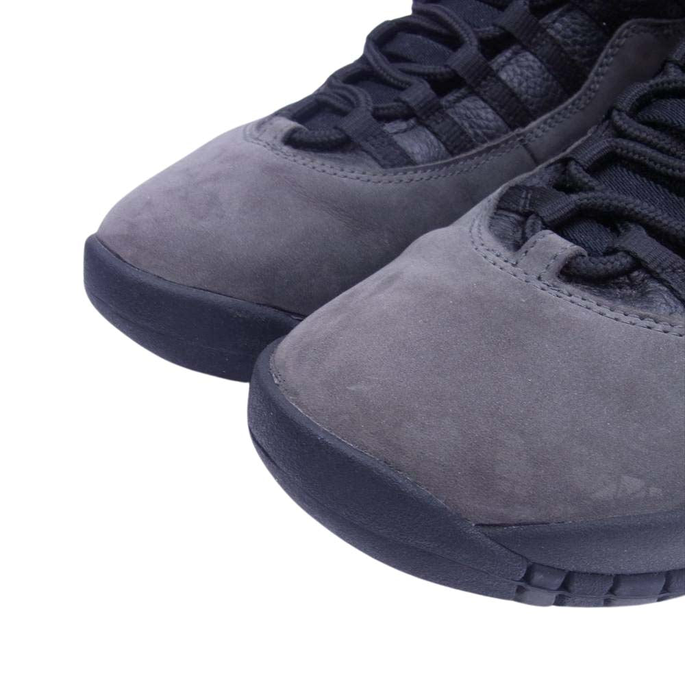NIKE ナイキ 310805-002 AIR JORDAN 10 DARK SHADOW エアジョーダン ダークシャドウ ハイカット スニーカー ブラック系 グレー系 28cm【中古】