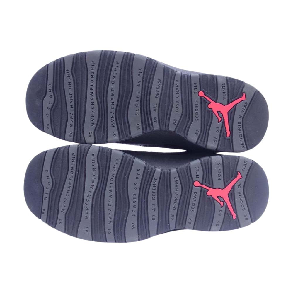 NIKE ナイキ 310805-002 AIR JORDAN 10 DARK SHADOW エアジョーダン ダークシャドウ ハイカット スニーカー ブラック系 グレー系 28cm【中古】