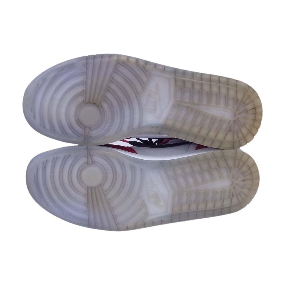 NIKE ナイキ 555088-602 Spiderman Air Jordan 1 Origin Story スパイダーマン エアジョーダン ハイカット スニーカー ホワイト系 レッド系 27.5cm【中古】