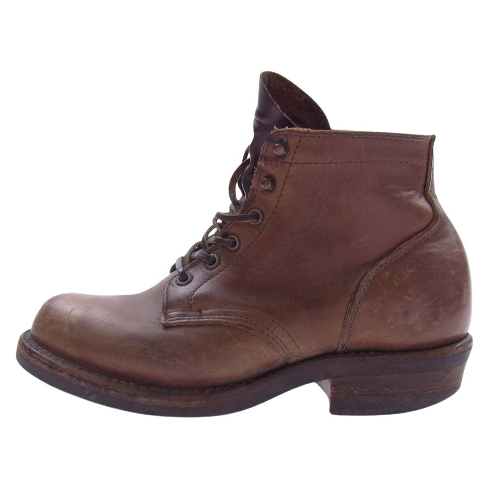 VIBERG ヴァイバーグ レースアップ レザー ワーク ブーツ ブラウン系 8D【中古】