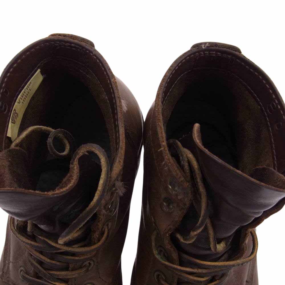 VIBERG ヴァイバーグ レースアップ レザー ワーク ブーツ ブラウン系 8D【中古】