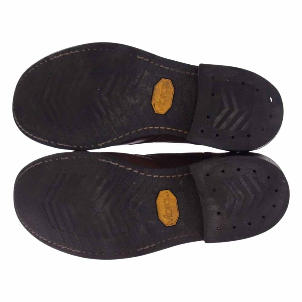 VIBERG ヴァイバーグ レースアップ レザー ワーク ブーツ ブラウン系 8D【中古】