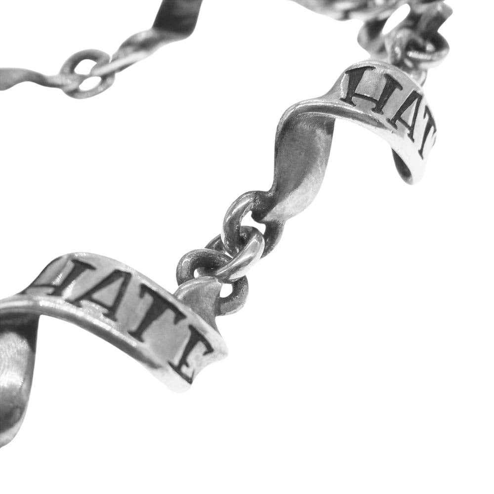 RAT RACE ラットレース RMBT-1H Flutter Ribbon Bracelet HATE フラッターリボン ブレスレット ヘイト シルバー系【中古】