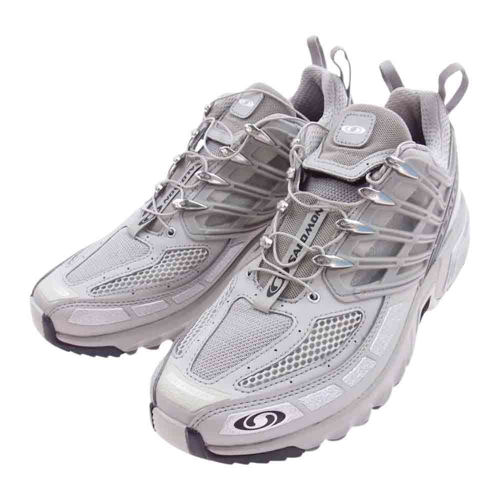 salomon サロモン 472991 ACS PRO ADVANCED アドヴァンスド ローカット スニーカー グレー グレー系 27cm【美品】【中古】