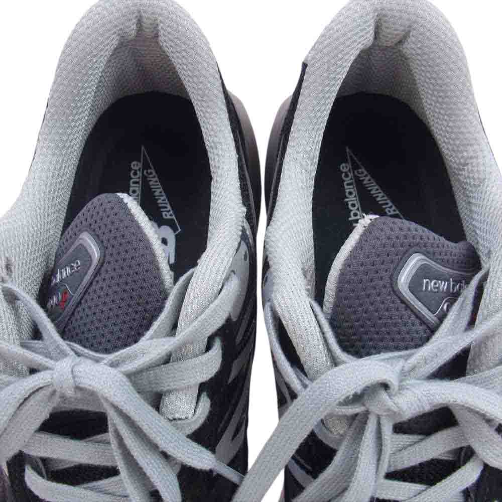 NEW BALANCE ニューバランス M990BK6 ピッグスキンスエード シンセティックレザー メッシュ スニーカー ブラック系 26.5cm【美品】【中古】