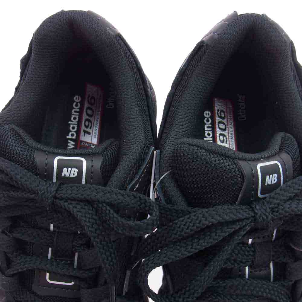NEW BALANCE ニューバランス M1906DF レザー スエード メッシュ ランニング スニーカー ブラック系 26cm【新古品】【未使用】【中古】
