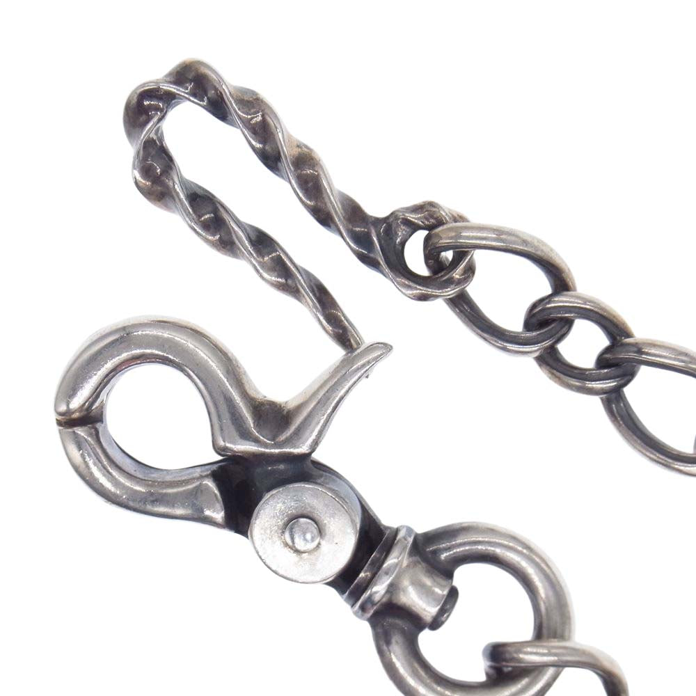 ARGENT GLEAM アージェントグリーム AC-104 GHOSTクリップ ツイストフックカスタム ウォレットチェーン シルバー系【中古】