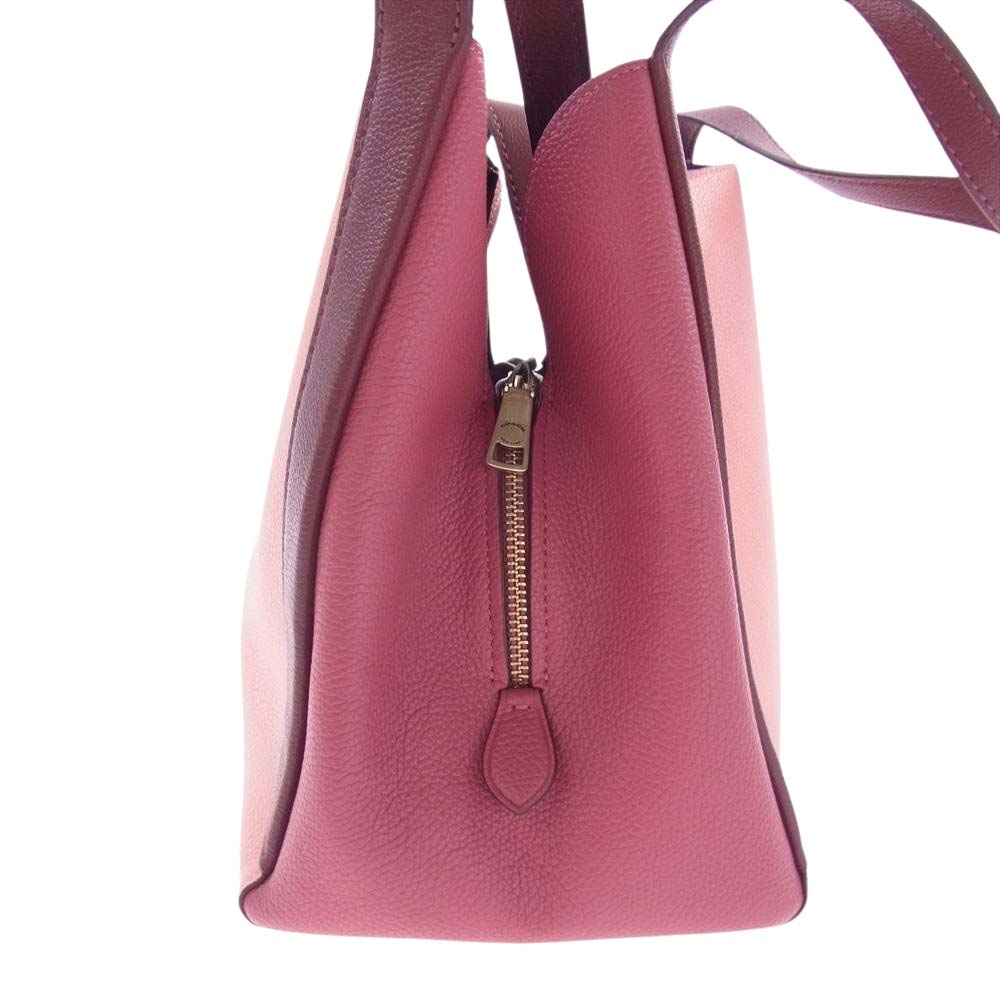 COACH コーチ E2198-76088 ハドリー ホーボー レザートートバッグ ショルダーバッグ ピンク系【中古】