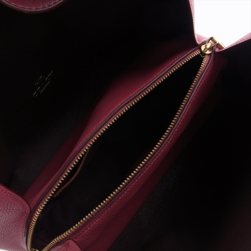 COACH コーチ E2198-76088 ハドリー ホーボー レザートートバッグ ショルダーバッグ ピンク系【中古】