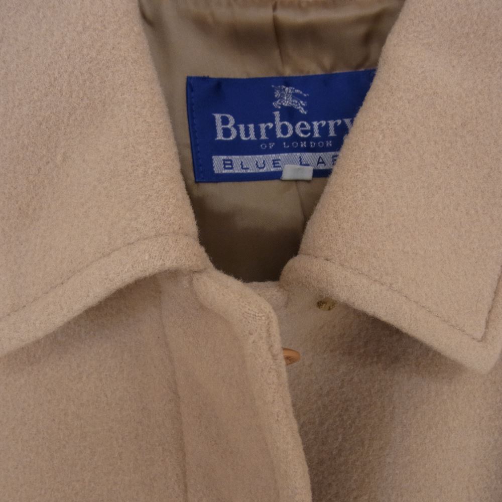 BURBERRY BLUE LABEL バーバリーブルーレーベル FNF26-731 ウール 比翼 ステンカラー ロング コート ベージュ系 38【中古】
