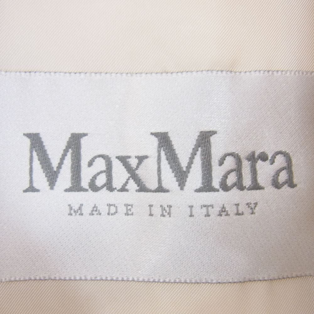 MAX MARA マックスマーラ　白タグ　カミシヤ混　コート　グレー　イタリア製 Max Mara（マックスマーラ） 白タグ ラムウール × カシミヤ ロング