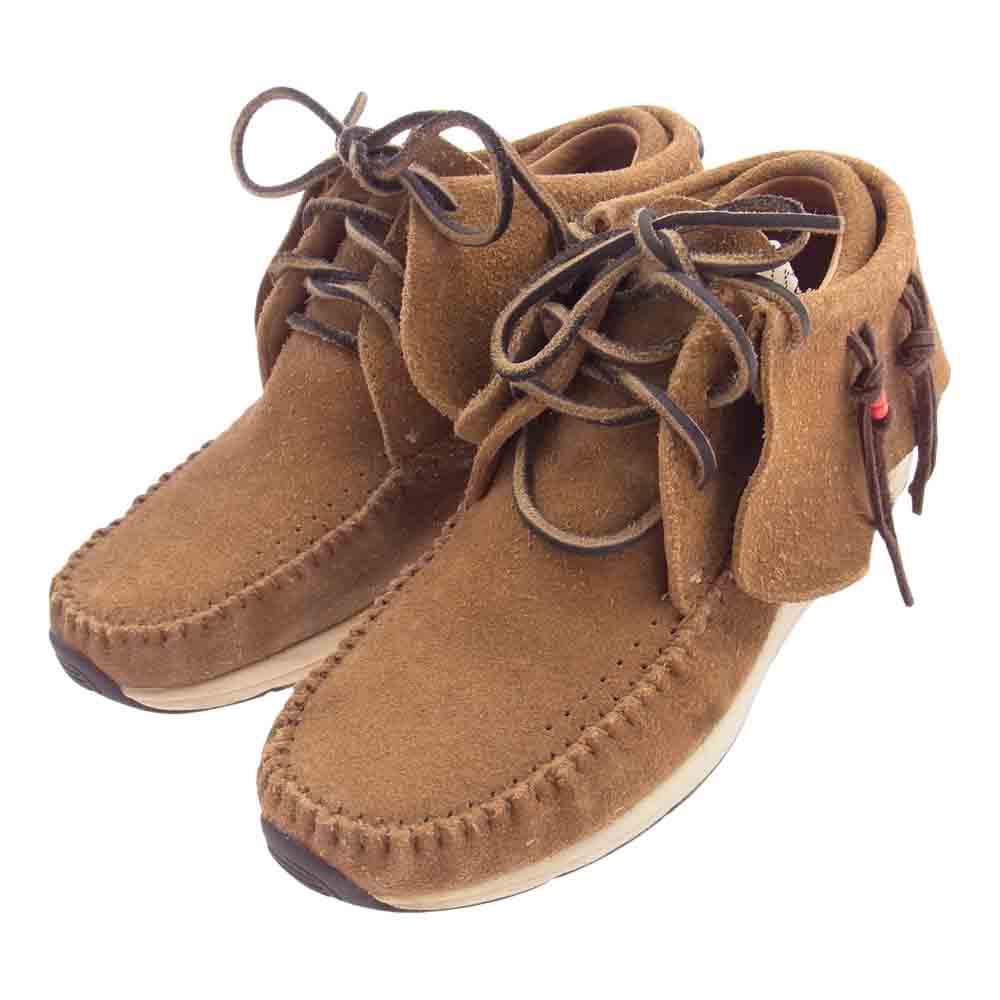 VISVIM ビズビム 18SS 0118101001006 FBT VEG SUEDE エフビーティー スエード レザー モカシン シューズ ブラウン系 27㎝【中古】