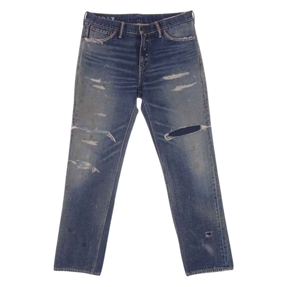 VISVIM ビズビム 19SS 0119305005001 SOCIAL SCULPTURE 03 DAMAGED-17 ダメージ加工 デニム パンツ インディゴ インディゴブルー系【美品】【中古】