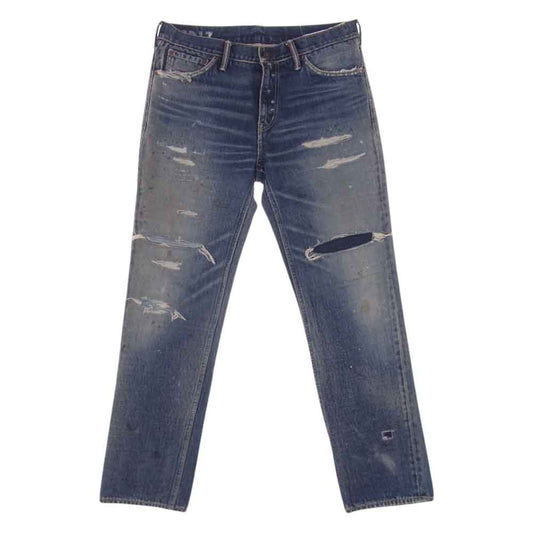 VISVIM ビズビム 19SS 0119305005001 SOCIAL SCULPTURE 03 DAMAGED-17 ダメージ加工 デニム パンツ インディゴ インディゴブルー系【美品】【中古】