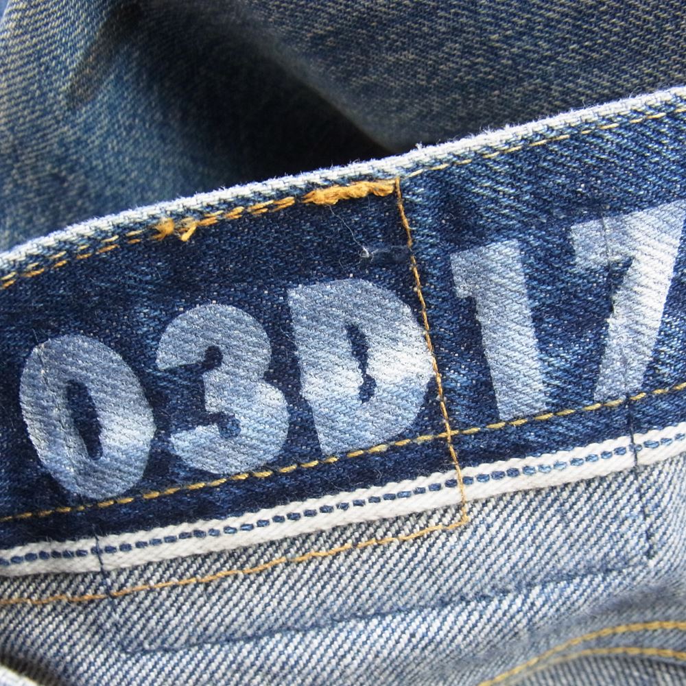 VISVIM ビズビム 19SS 0119305005001 SOCIAL SCULPTURE 03 DAMAGED-17 ダメージ加工 デニム パンツ インディゴ インディゴブルー系【美品】【中古】