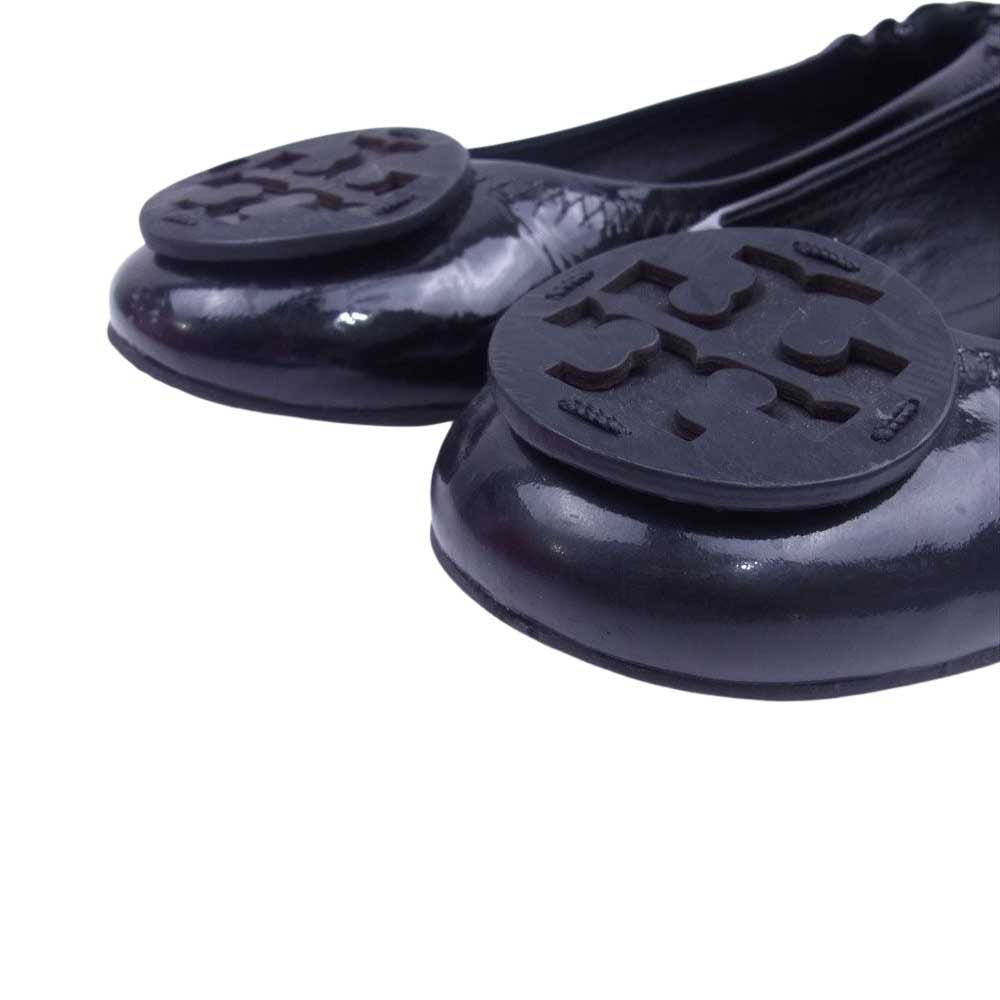 Tory Burch トリーバーチ 7992103001 ガンチーニ パテント レヴァ バレット パンプス ブラック系 8.5【中古】