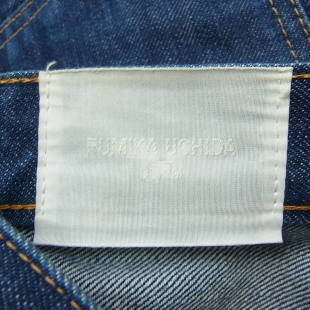 FUMIKA UCHIDA フミカウチダ カットオフ デニム パンツ インディゴブルー系 27【中古】