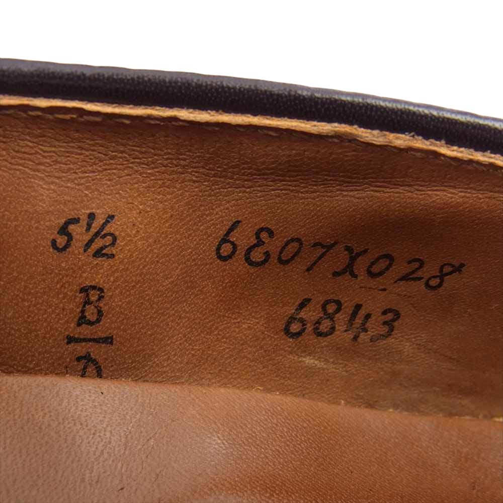 ALDEN オールデン 6843 スエード コイン ローファー ダークブラウン系 5 1/2 D【中古】