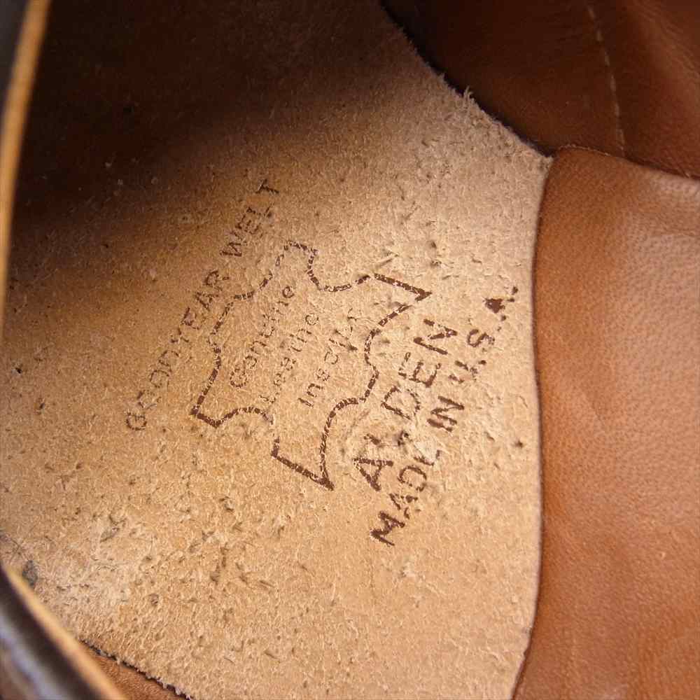 ALDEN オールデン 6843 スエード コイン ローファー ダークブラウン系 5 1/2 D【中古】