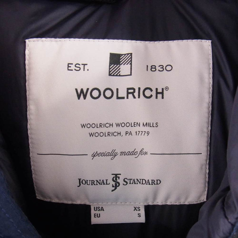 WOOLRICH ウールリッチ ダウンジャケット WOCPS2947 ARCTIC PARKA アークティック パーカー ジャーナルスタンダード別注 リップストップ ダウン ジャケット ネイビー系 S