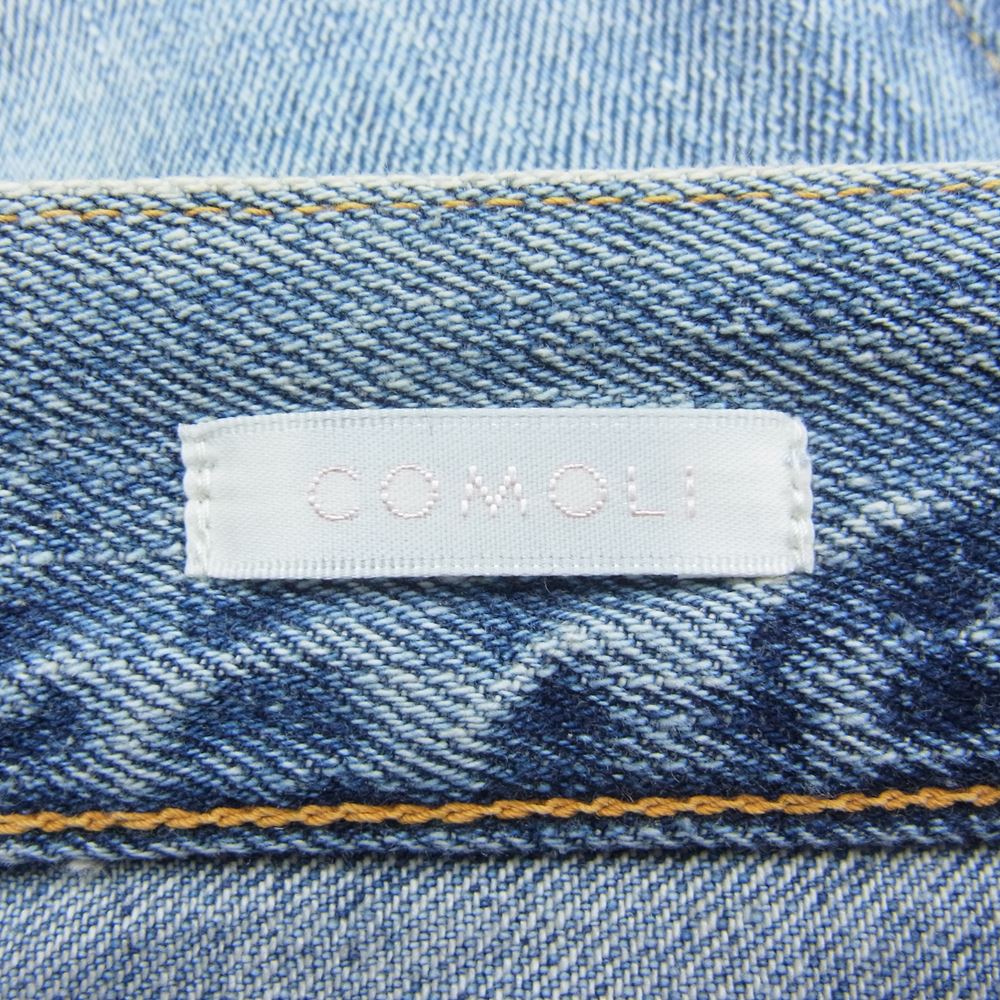 COMOLI コモリ 23SS X01-03004 5P 5ポケット デニムパンツ インディゴブルー系 1【中古】
