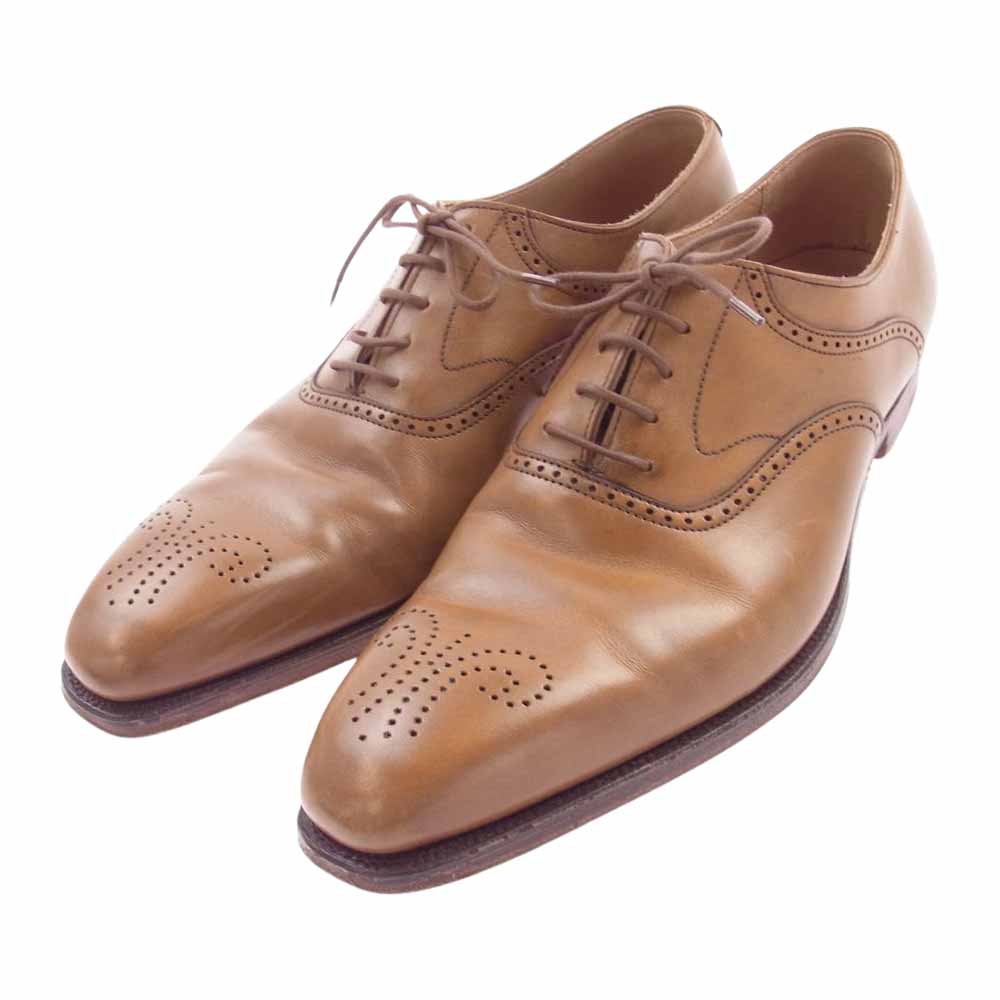 CROCKETT&JONES クロケットアンドジョーンズ 5951-2115-01 英国製 DOVER 5951 メダリオン ウィングチップ シューズ  ブラウン系 8E【中古】