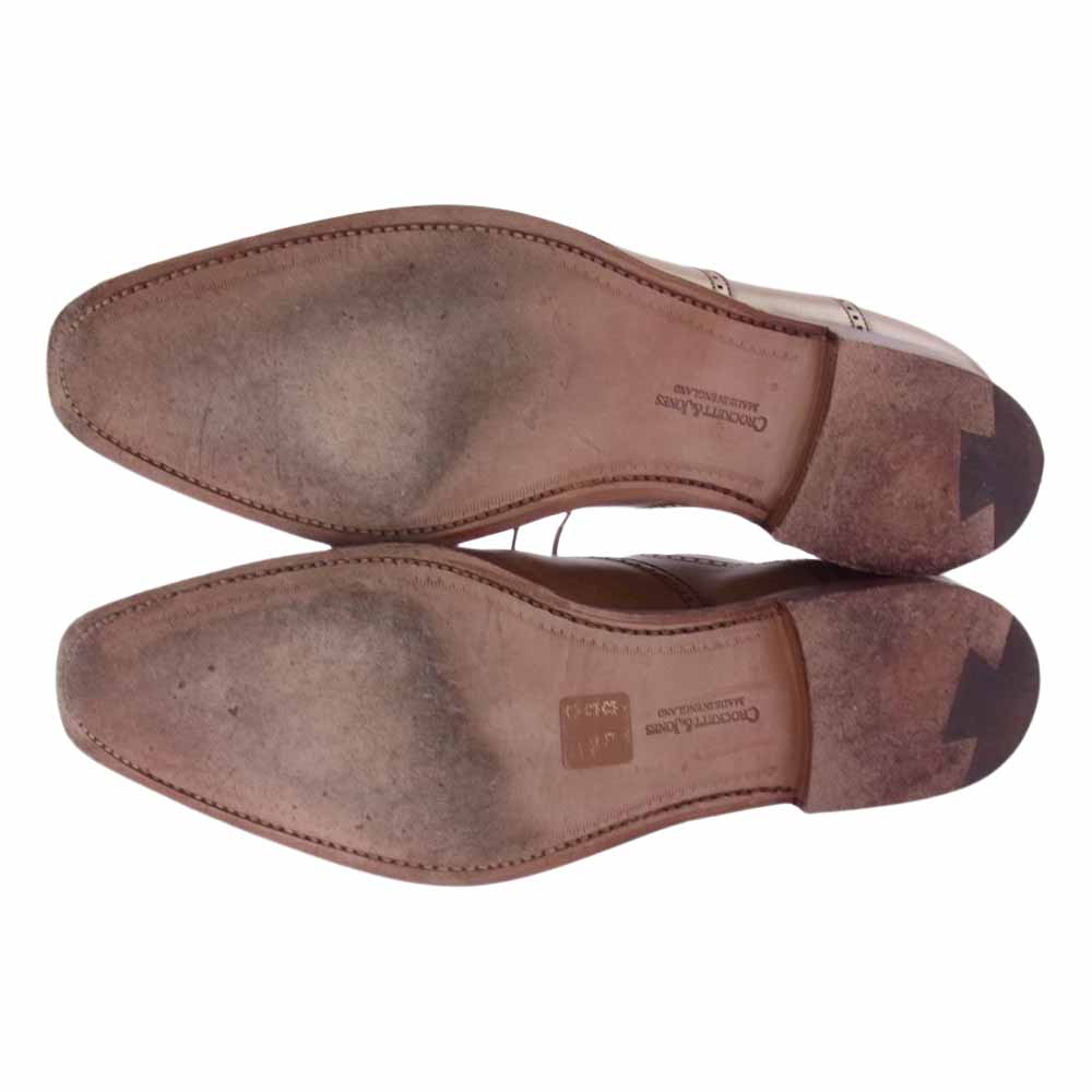 CROCKETT&JONES クロケットアンドジョーンズ 5951-2115-01 英国製 DOVER 5951 メダリオン ウィングチップ シューズ  ブラウン系 8E【中古】