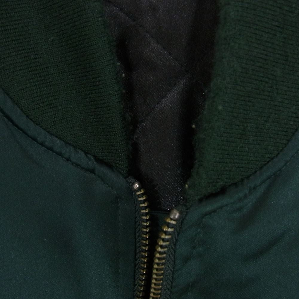 STUSSY ステューシー ナイロン ボンバー ジャケット グリーン系 L【中古】