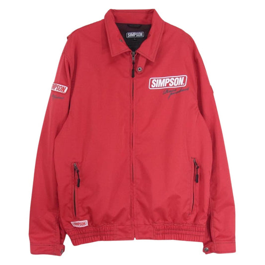 シンプソン 裏メッシュ ナイロン ジャケット レッド系 L【中古】