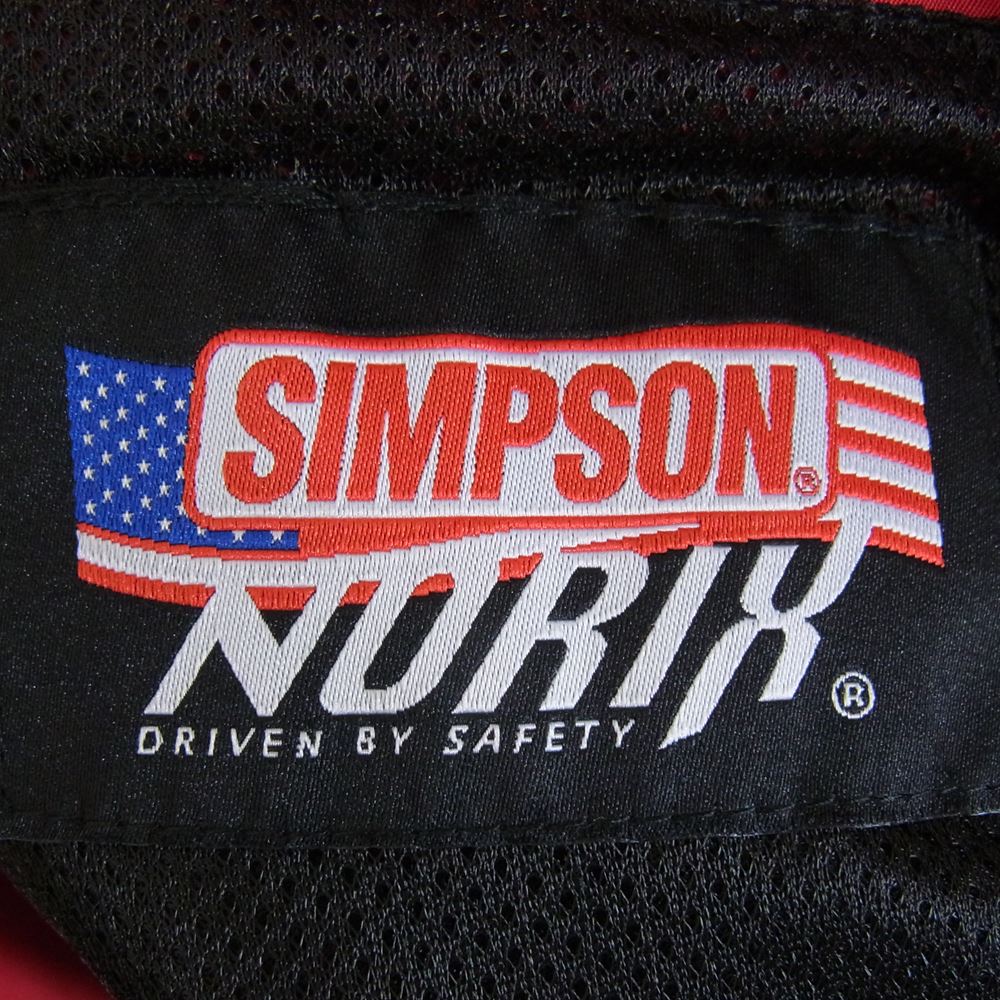 シンプソン 裏メッシュ ナイロン ジャケット レッド系 L【中古】