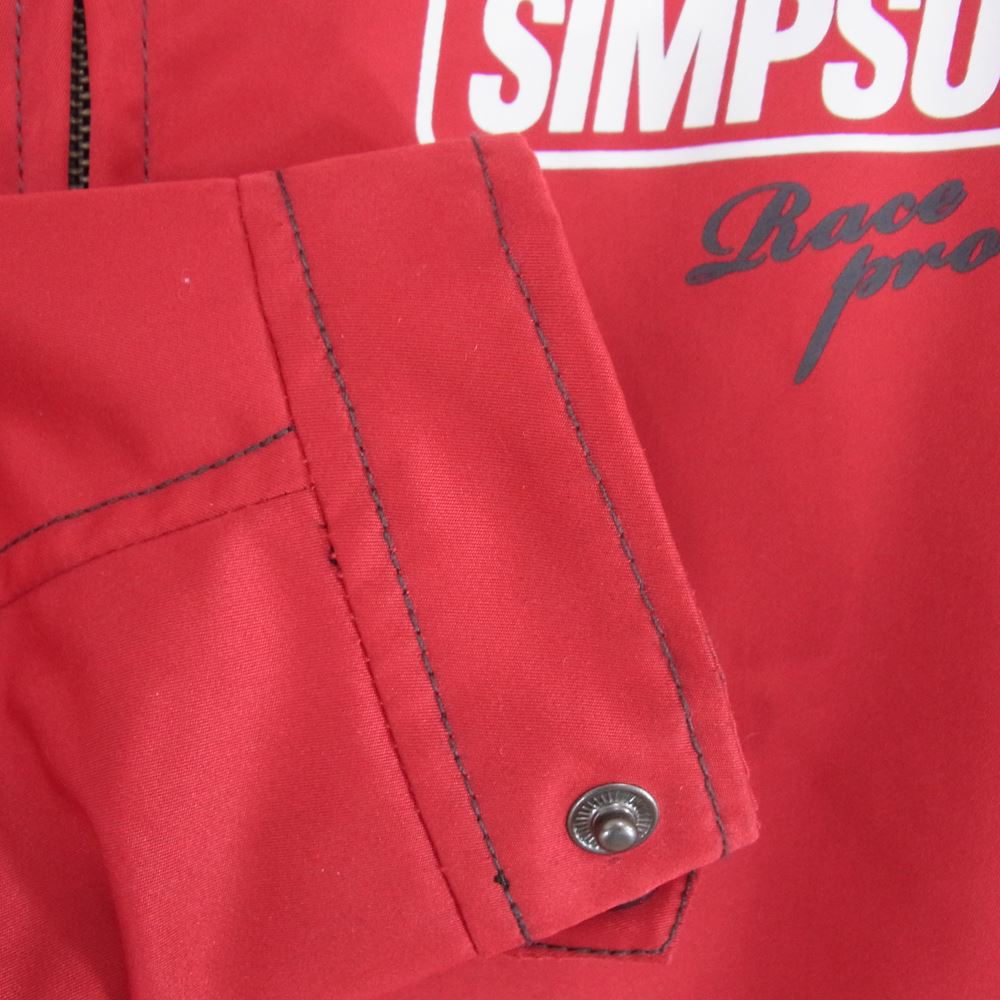 シンプソン 裏メッシュ ナイロン ジャケット レッド系 L【中古】