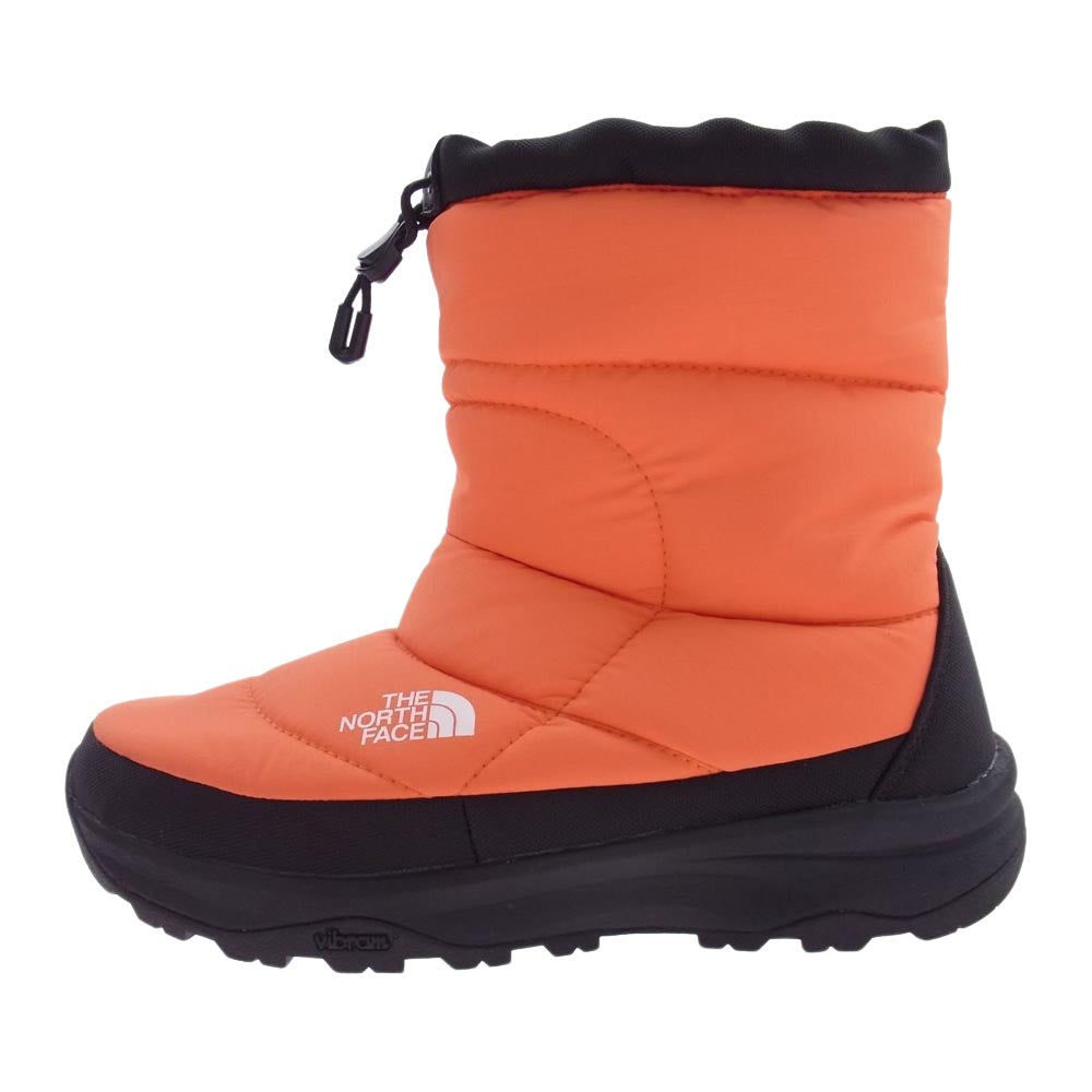THE NORTH FACE ノースフェイス  NF51971 GORE-TEX Nuptse Bootie ゴアテックス ヌプシブーティー スノーブーツ オレンジ系 25cm【中古】