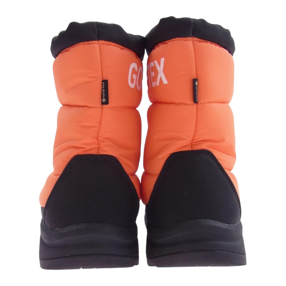 THE NORTH FACE ノースフェイス  NF51971 GORE-TEX Nuptse Bootie ゴアテックス ヌプシブーティー スノーブーツ オレンジ系 25cm【中古】
