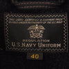 Buzz Rickson's バズリクソンズ BR13877 SUBMARINE CLOTHING WINTER WOOLIN U.S.NAVY UNIFORM サブマリン ウールコート ブラック系 40【中古】