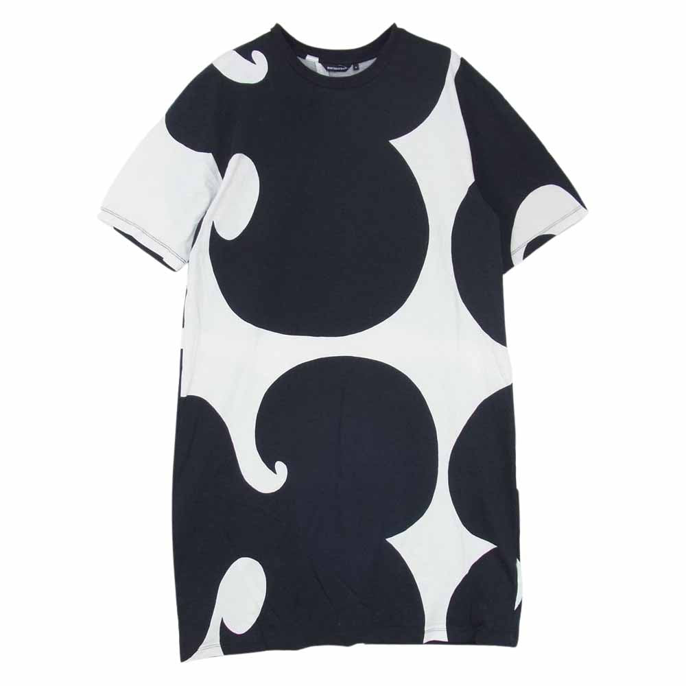 marimekko マリメッコ 半袖 ワンピース ブラック系 ホワイト系 M【中古】