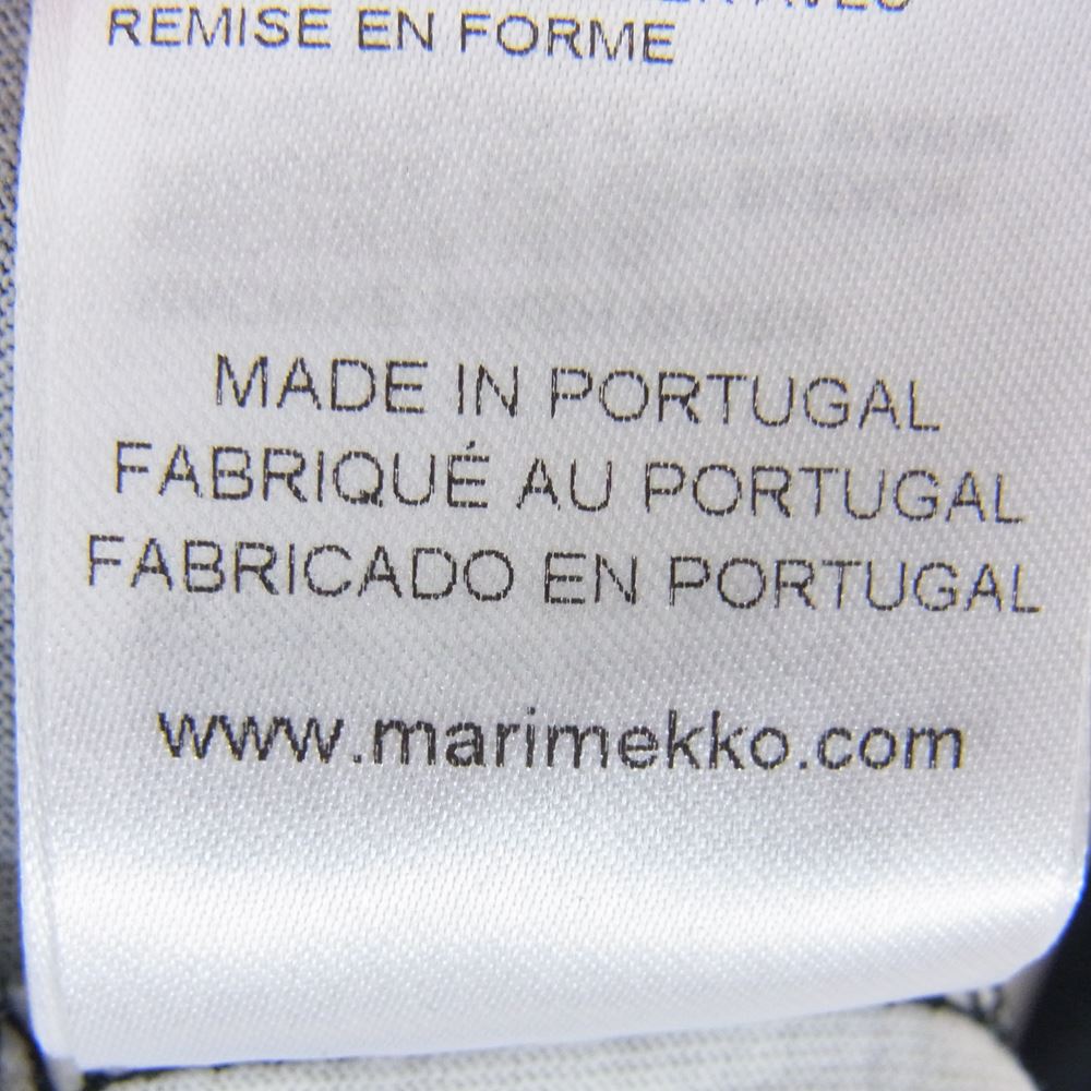 marimekko マリメッコ 半袖 ワンピース ブラック系 ホワイト系 M【中古】