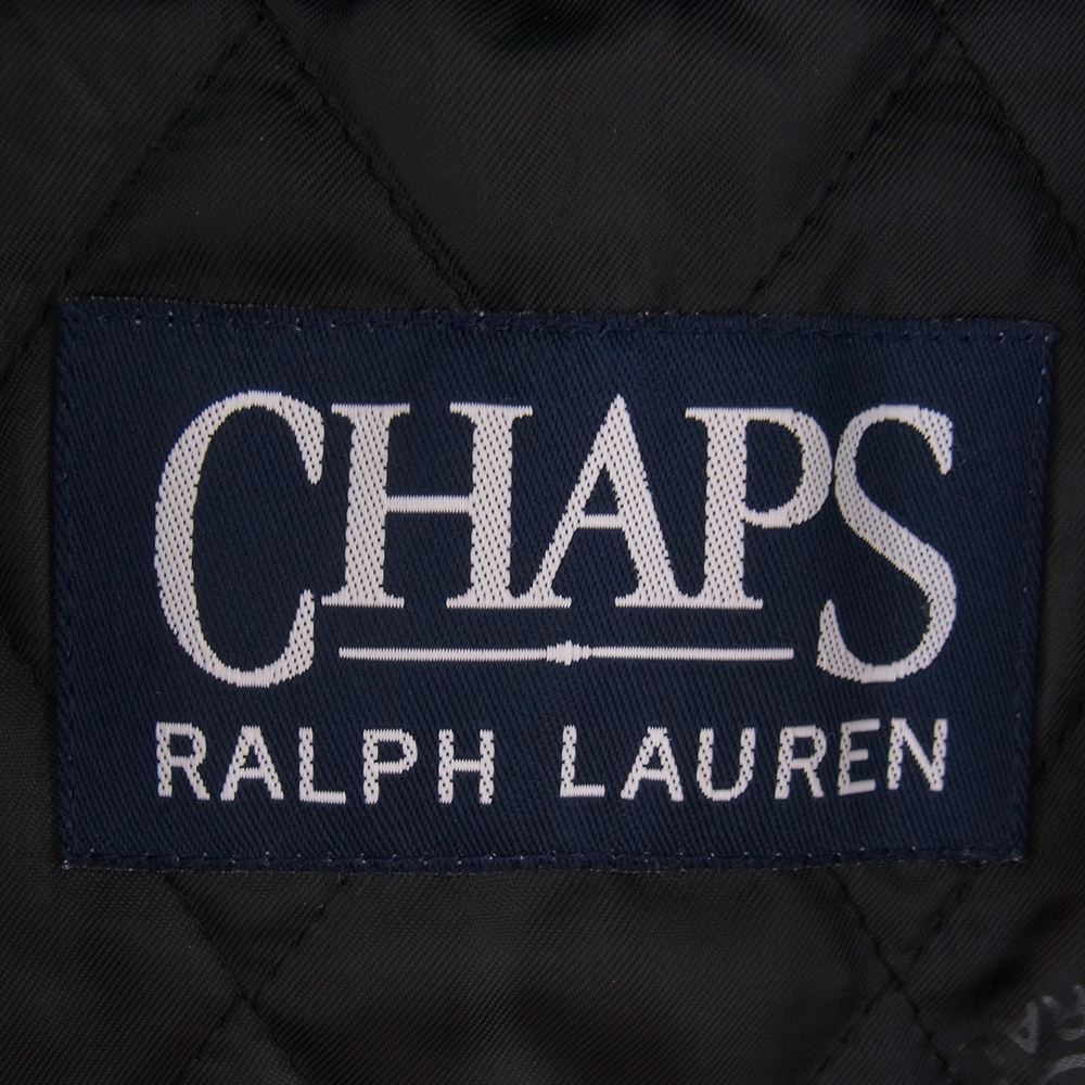 RALPH LAUREN ラルフローレン CHAPS 着脱可能裏地キルティングライナー付属 ステンカラー コート ブラック系 L【中古】